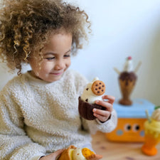 Felt Giant Cookies and Cream Cupcake | Play Food