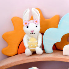 Felt Rabbit with Easter Egg