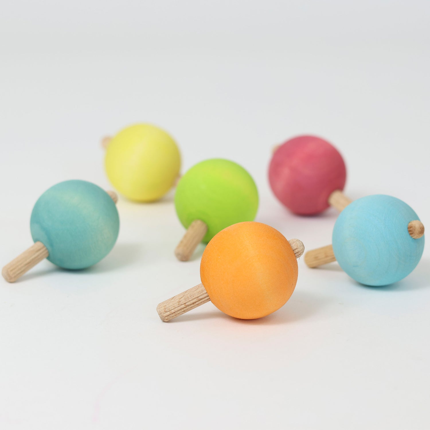 Grimm's Spinning Tops - Pastel (6pcs)