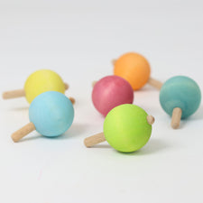 Grimm's Spinning Tops - Pastel (6pcs)