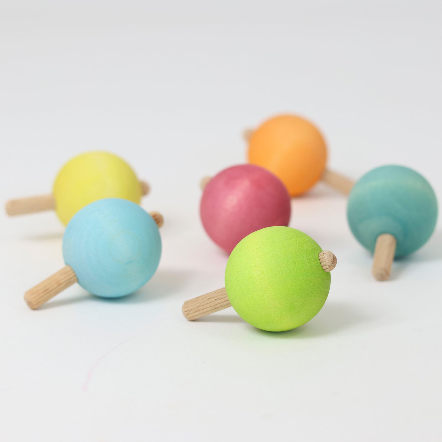 Grimm's Spinning Tops - Pastel (6pcs)