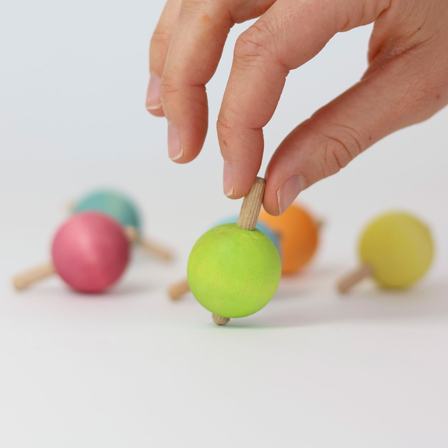 Grimm's Spinning Tops - Pastel (6pcs)