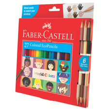 World Colours - 27 Eco-Pencils with Skin Tones