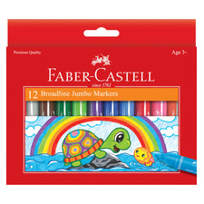 Jumbo Broadline Markers in Vibrant Colours (Set of 12)