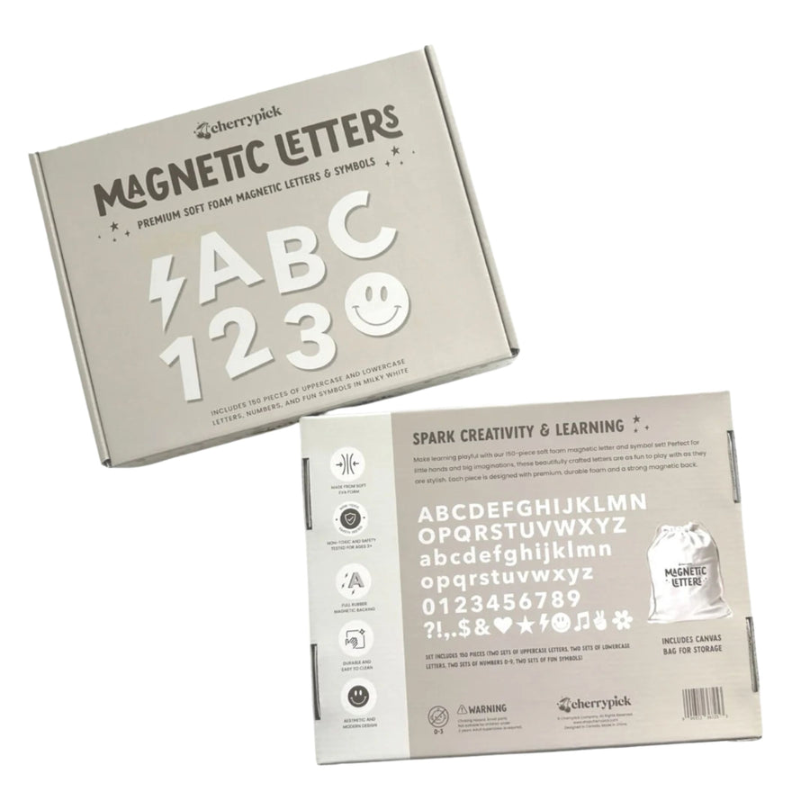 Soft Foam Magnetic Letters & Symbols (White)