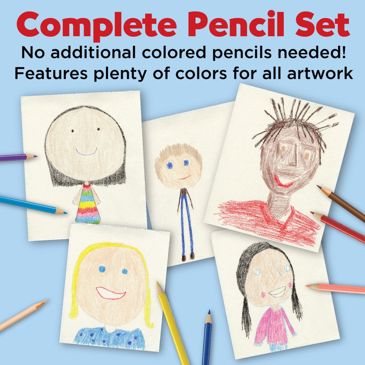 World Colours - 27 Eco-Pencils with Skin Tones