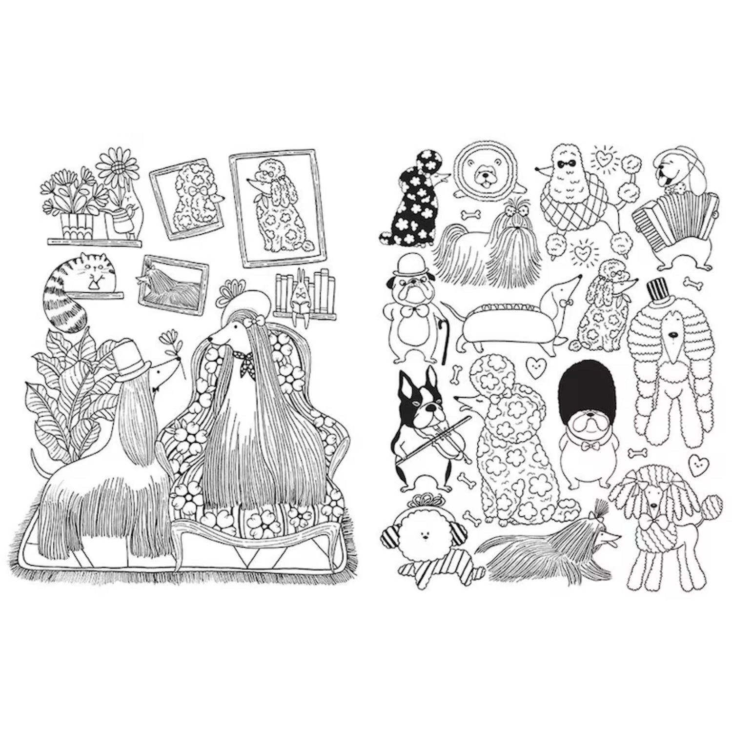 Colouring Book: A Million Cute Animals: Adorable Animals To Colour
