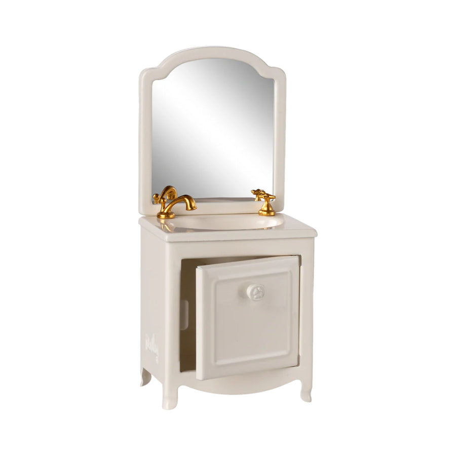 PRE-ORDER Maileg Sink Dresser with Mirror - Off White (Mouse)