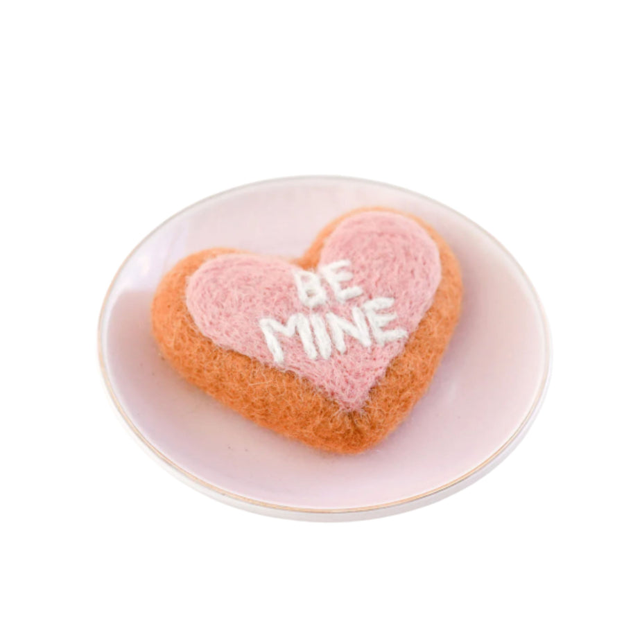 Felt "Be Mine" Heart Icing Cookie | Play Food