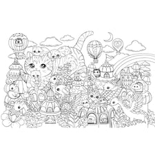 Colouring Book: A Million Kittens: Adorable Felines to Colour