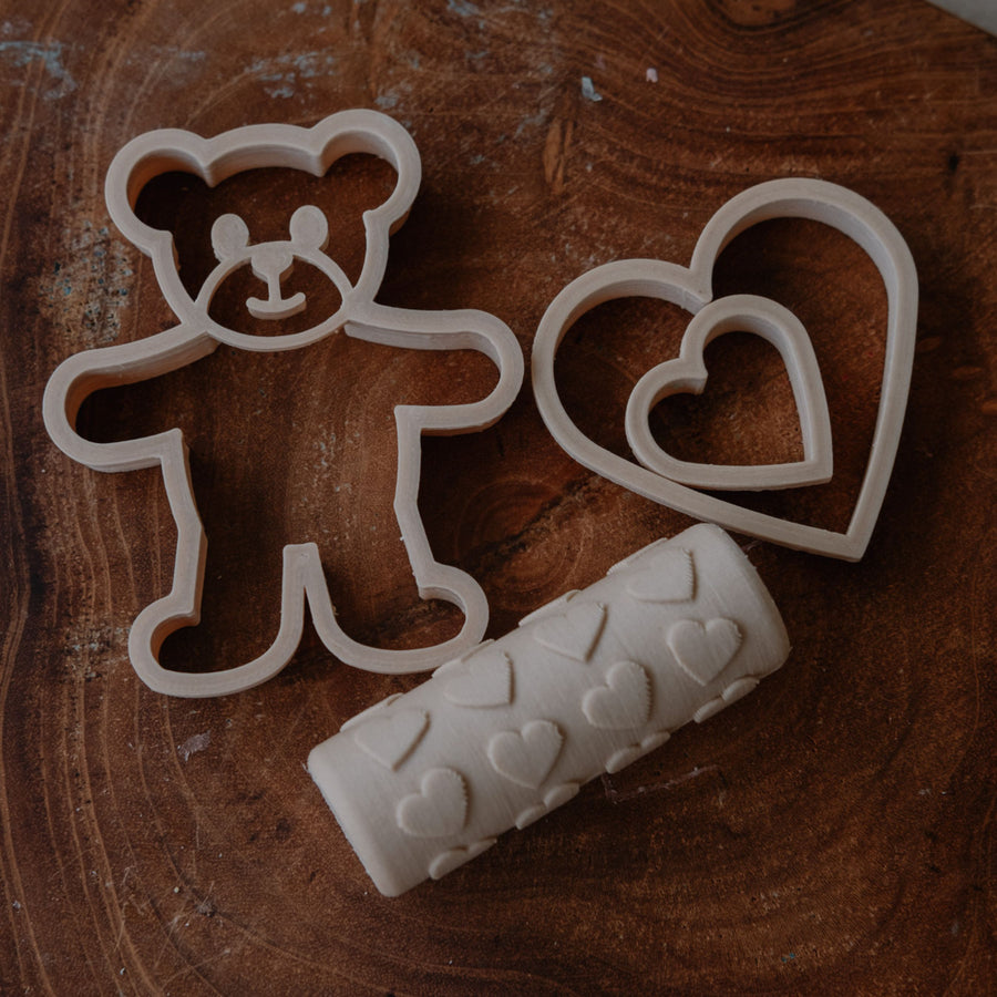 Valentine Eco Cutter Playdough Set