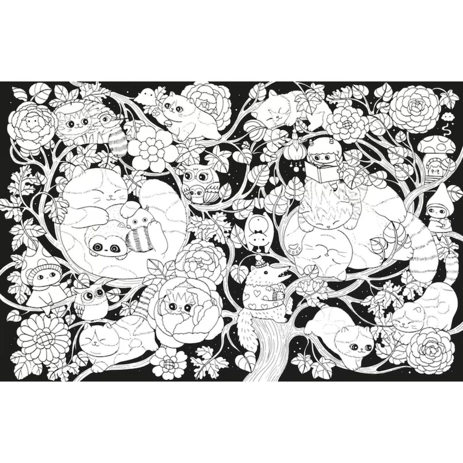 Colouring Book: A Million Kittens: Adorable Felines to Colour