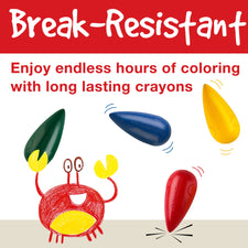 Little Creatives Easy Grasp Washable Bulb Crayons (Set of 4)
