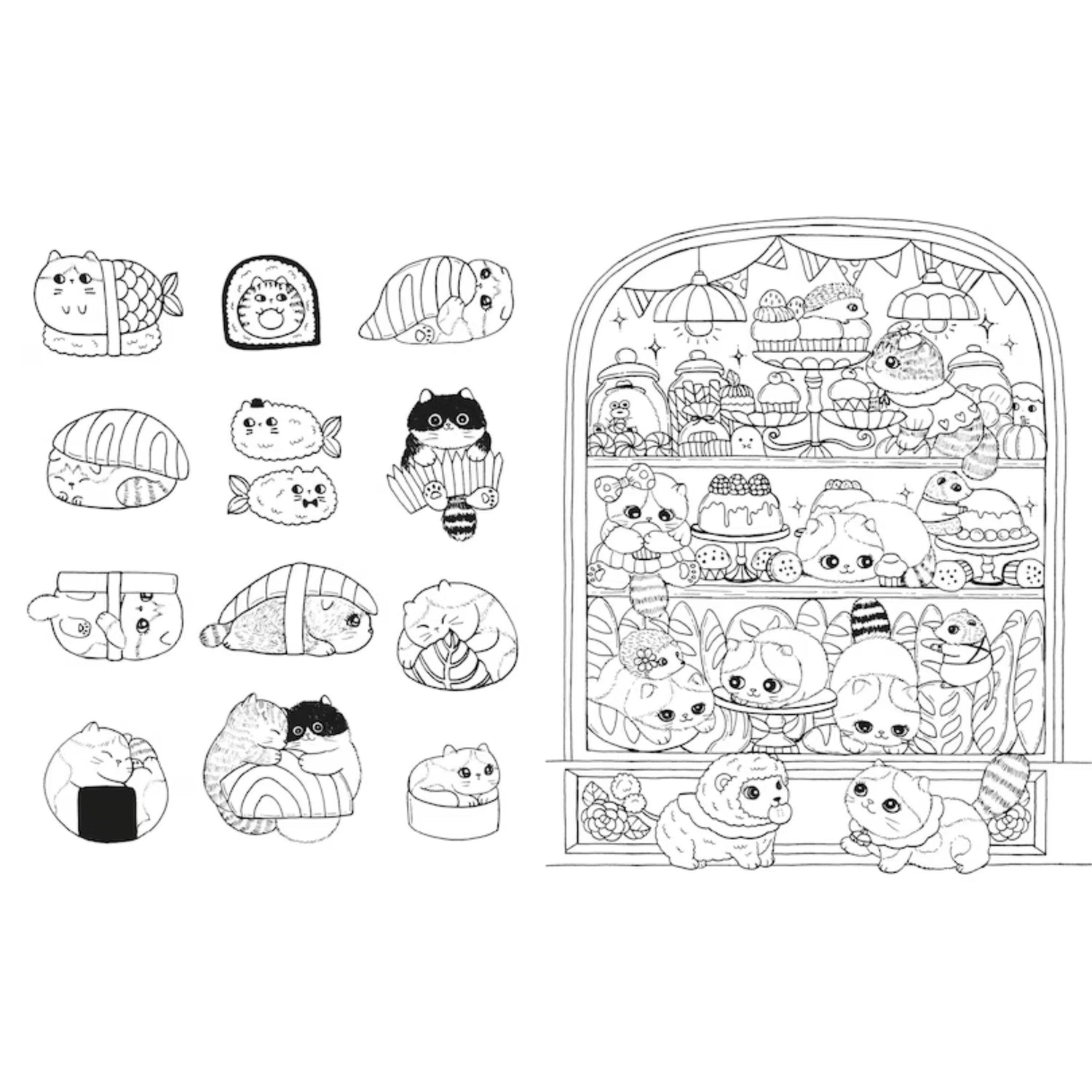 Colouring Book: A Million Kittens: Adorable Felines to Colour
