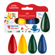 Little Creatives Easy Grasp Washable Bulb Crayons (Set of 4)