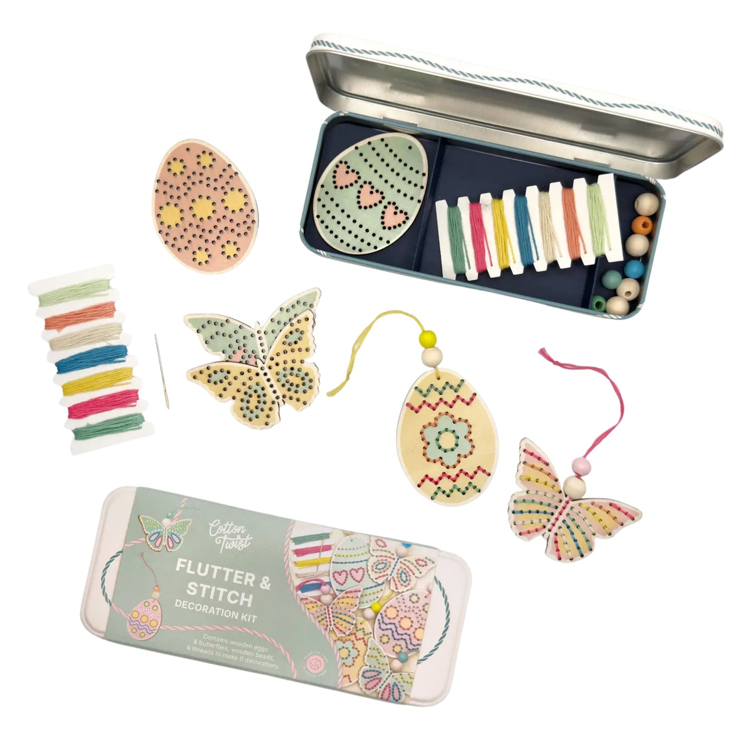 Flutter & Stitch Decoration Kit - Easter Craft Kit