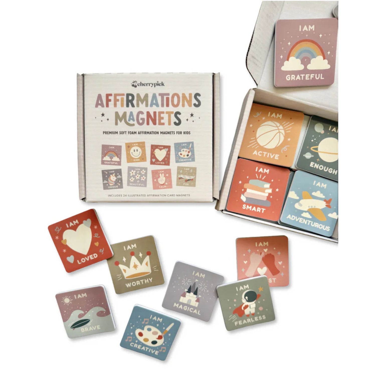 Affirmations Magnets - Soft Foam Magnetic Set