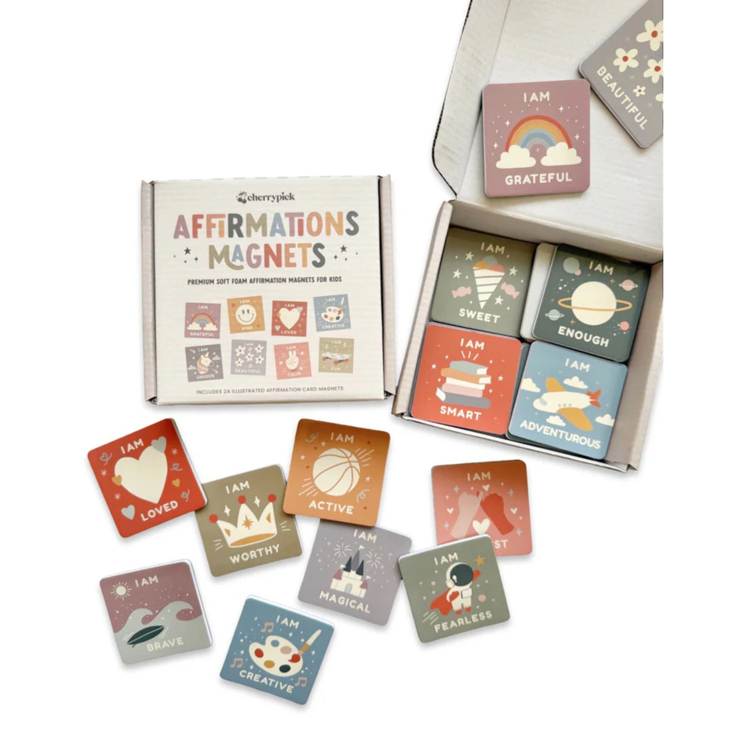 Affirmations Magnets - Soft Foam Magnetic Set
