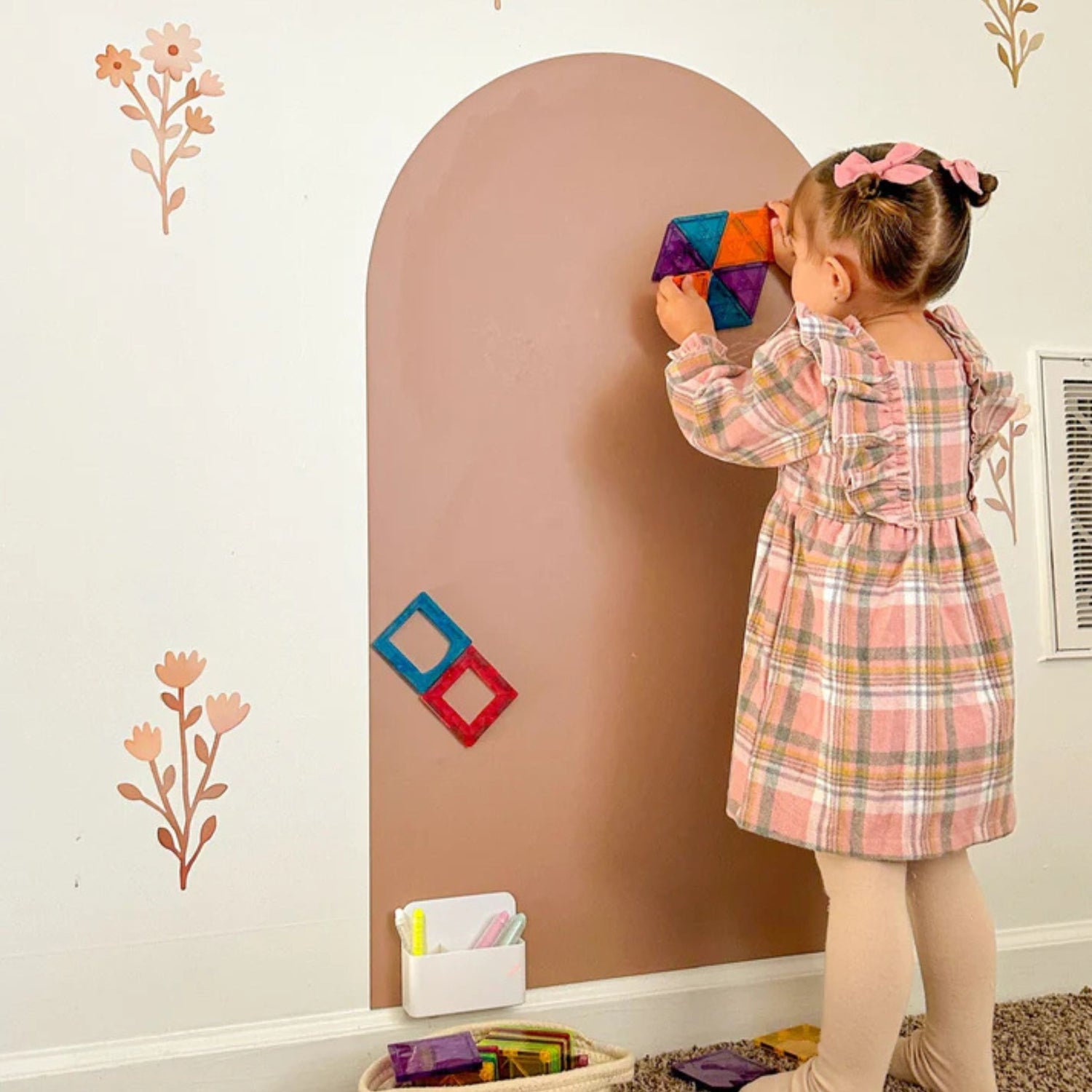 Magic Playwall - Arch Magnetic Wall Decal (Caramel)