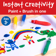 Little Creatives Jumbo Washable Squeezing Paintbrush (Set of 6)