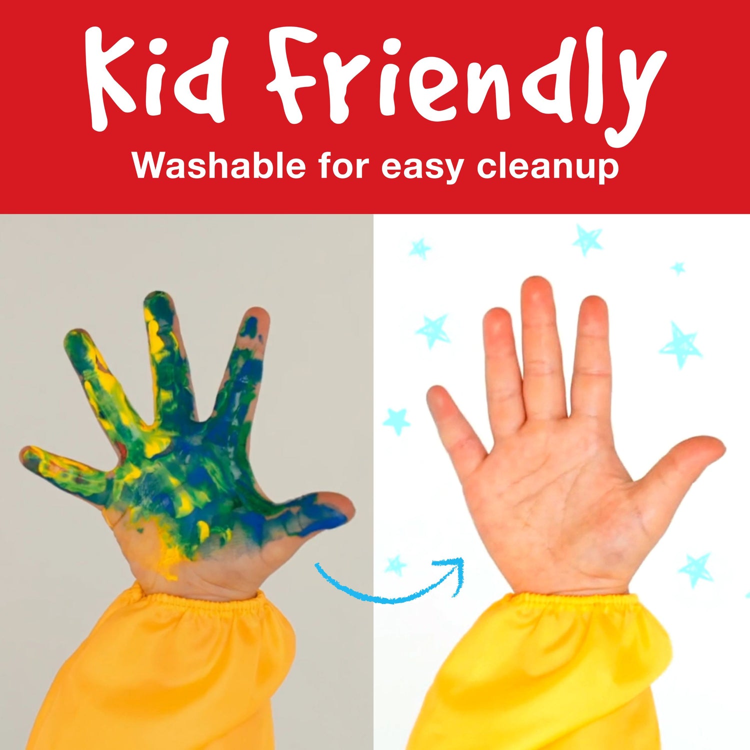 Little Creatives Jumbo Washable Squeezing Paintbrush (Set of 6)