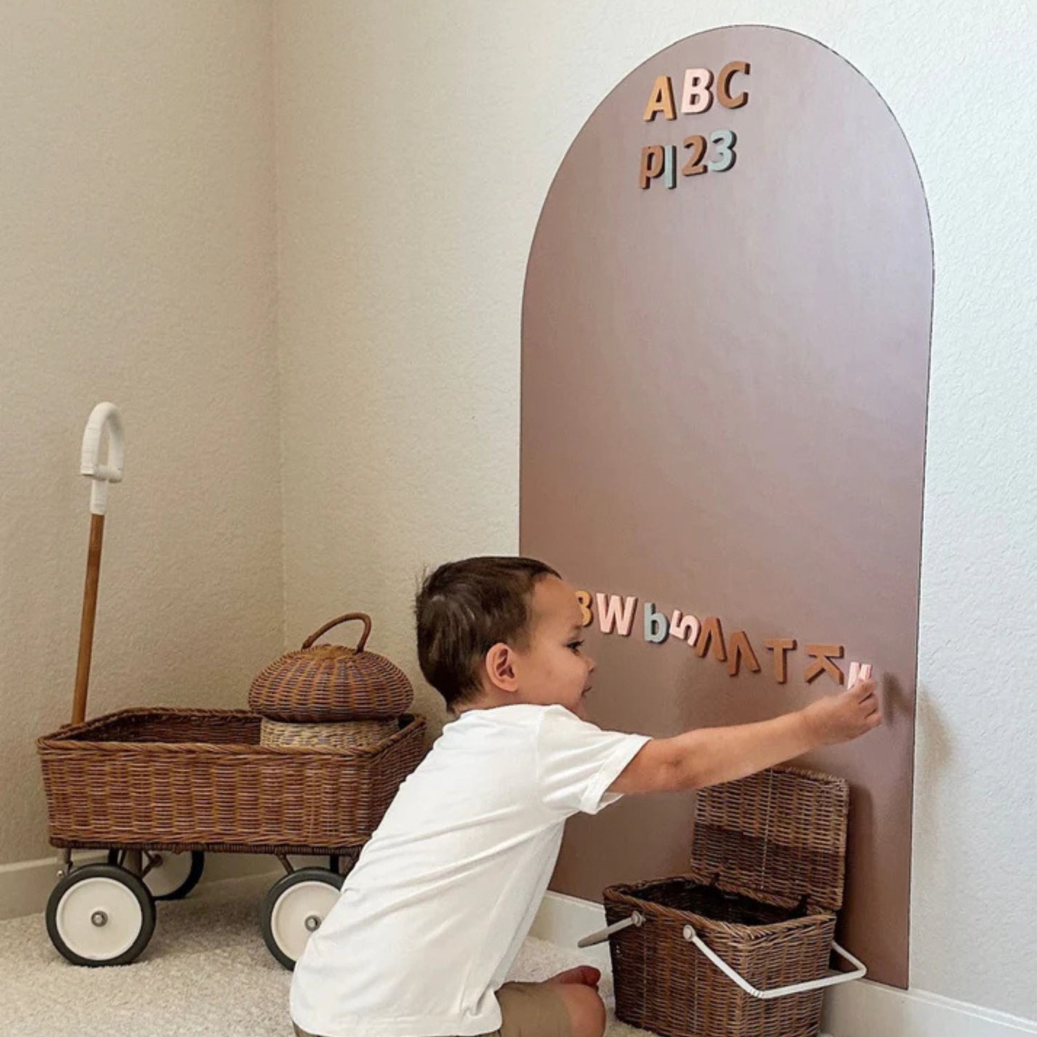 Magic Playwall - Arch Magnetic Wall Decal (Caramel)