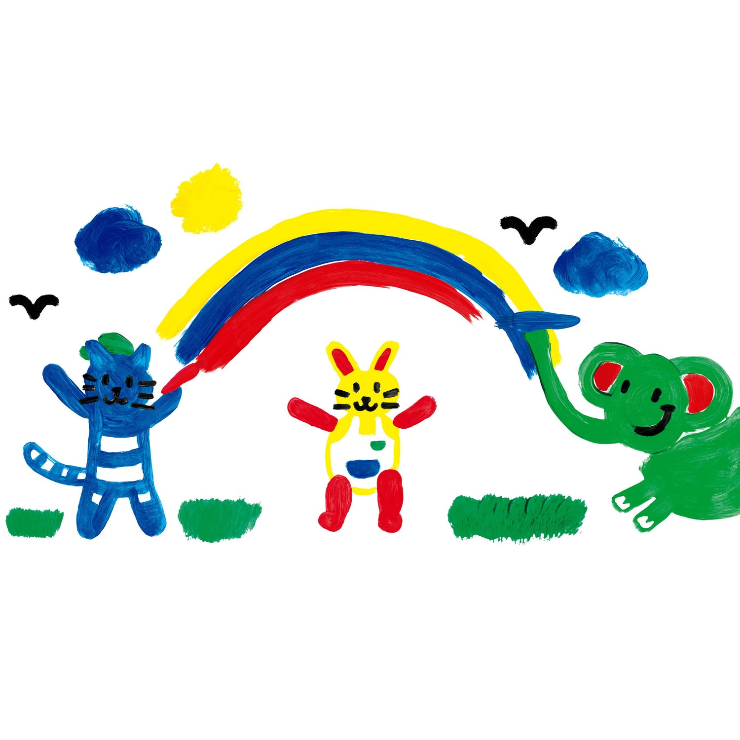Little Creatives Jumbo Washable Squeezing Paintbrush (Set of 6)