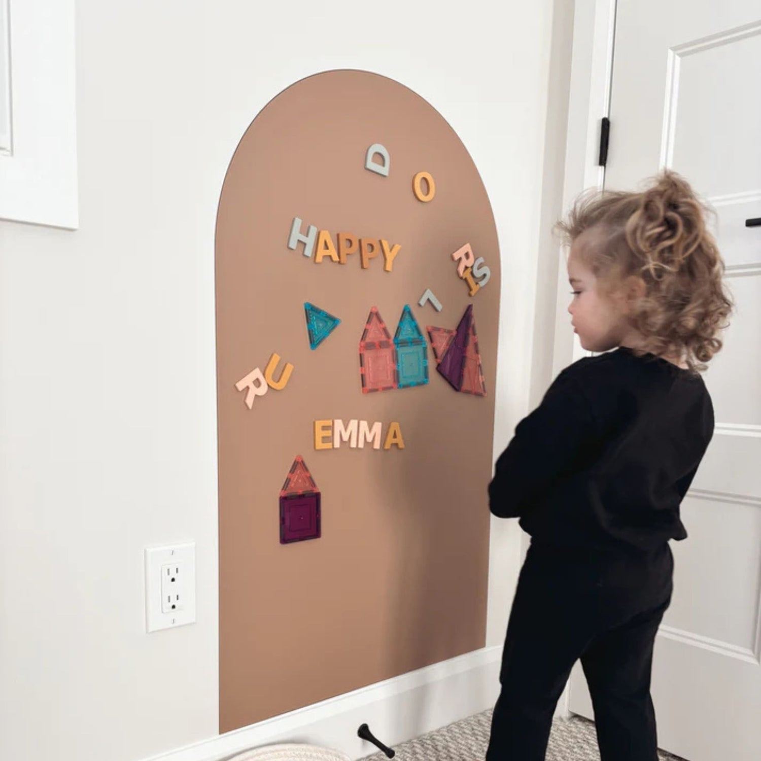 Magic Playwall - Arch Magnetic Wall Decal (Caramel)
