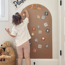 Magic Playwall - Arch Magnetic Wall Decal (Caramel)