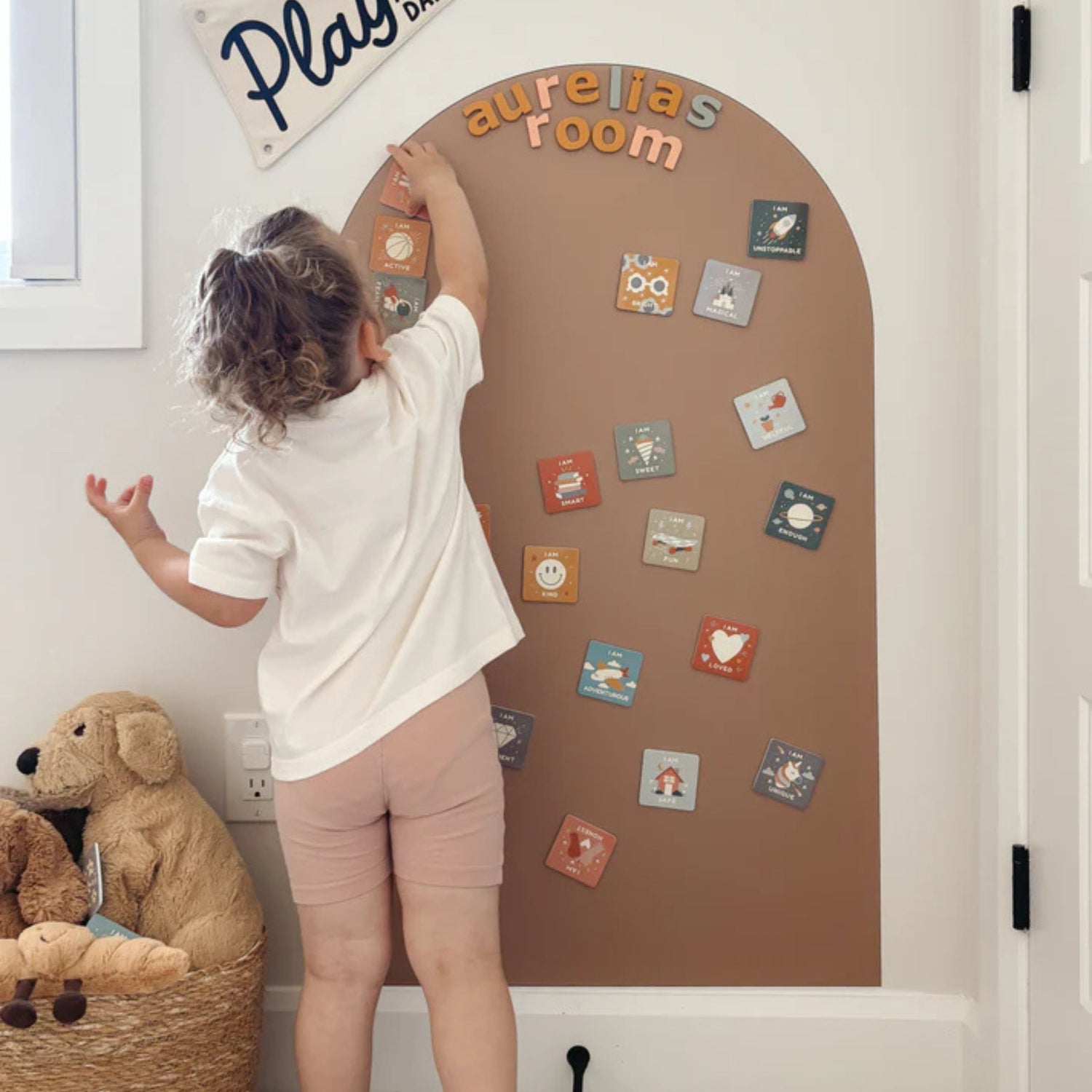 Magic Playwall - Arch Magnetic Wall Decal (Caramel)