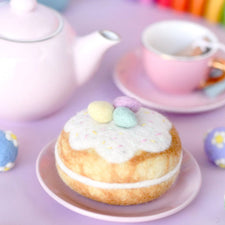 Felt Pastel Eggs Easter Donut | Play Food
