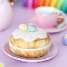 Felt Pastel Eggs Easter Donut | Play Food