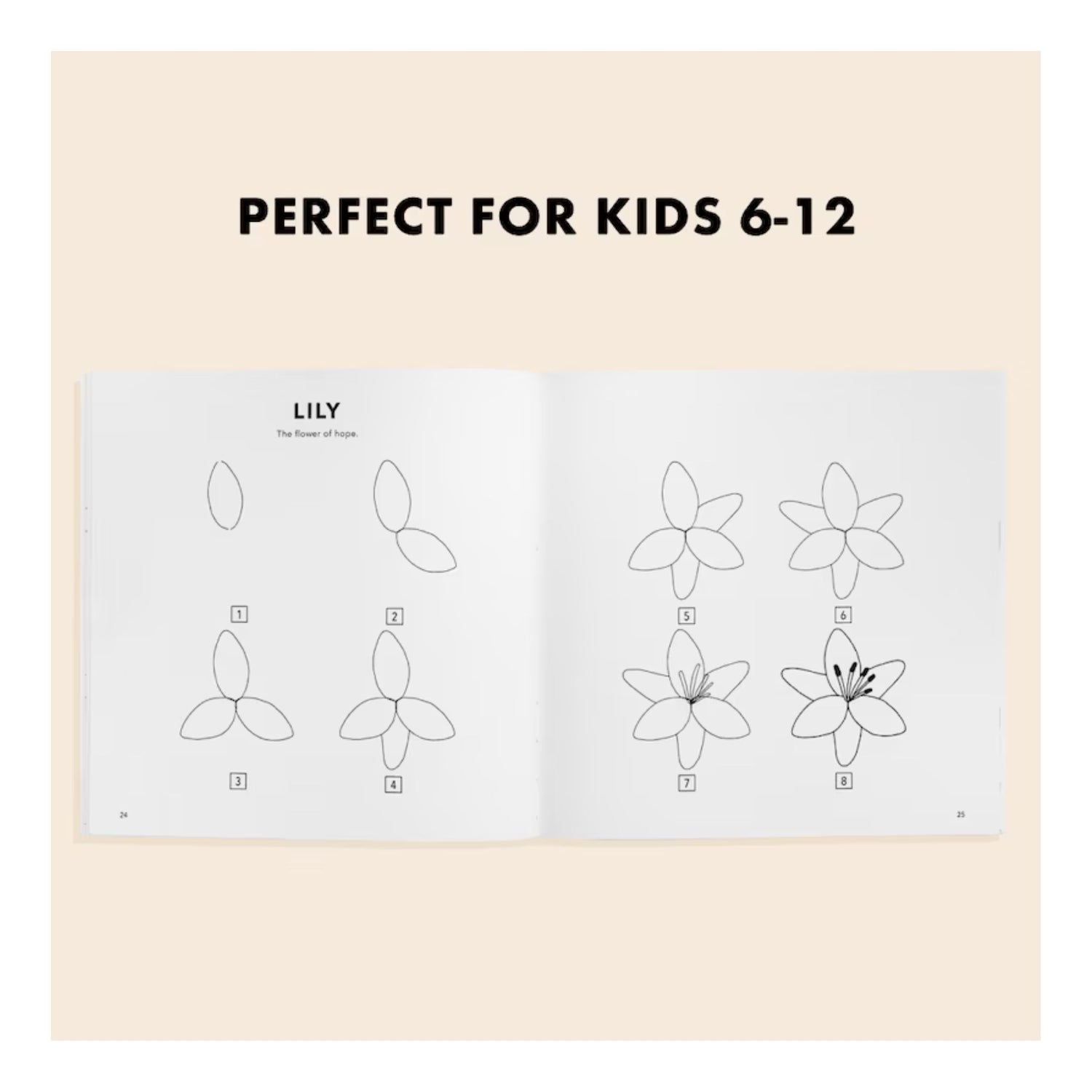 Modern Flowers: How to Draw Books for Kids with Flowers, Plants, and Botanicals