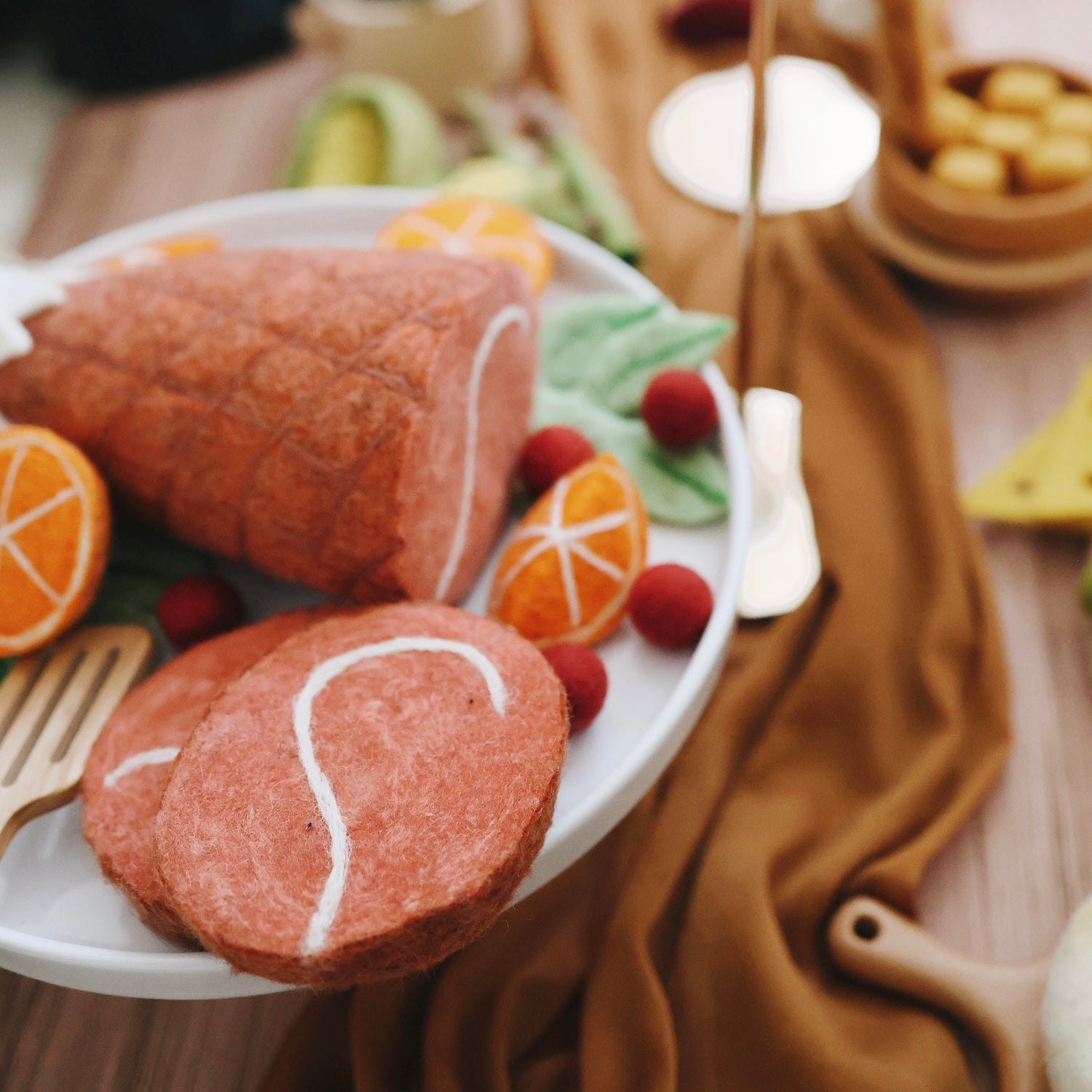 Felt Ham Feast | Play Food Set
