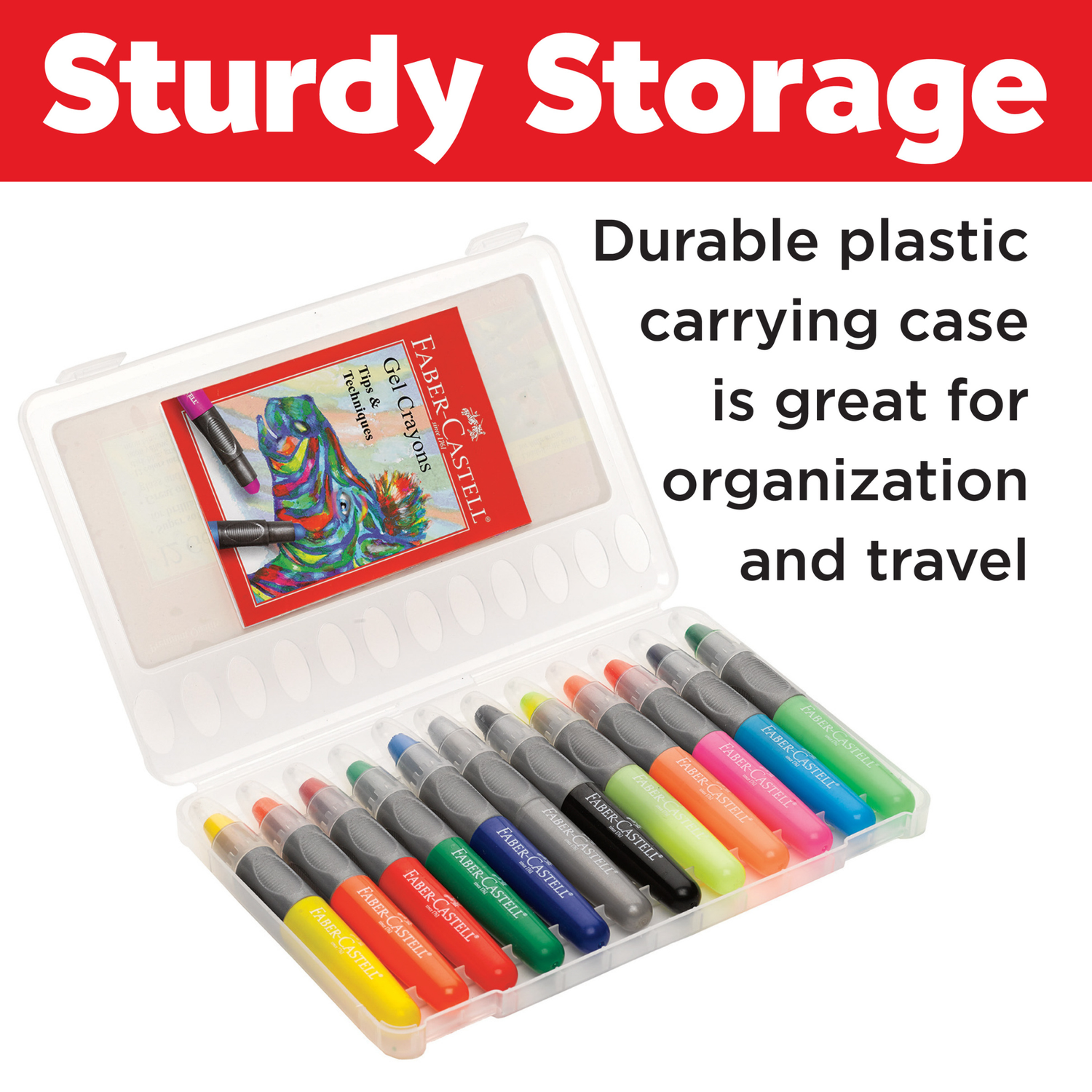 Super Soft Chunky Gel Crayons in Storage Case (Set of 12)