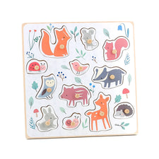 Vilac X Sarah Betz Forest Animals Peg Puzzle