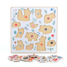 Vilac X Sarah Betz Forest Animals Peg Puzzle