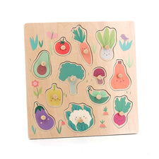 Vilac X Sarah Betz Vegetables Peg Puzzle
