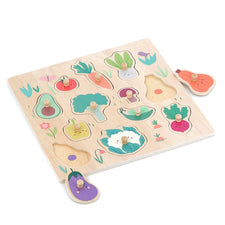 Vilac X Sarah Betz Vegetables Peg Puzzle