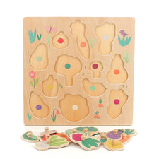 Vilac X Sarah Betz Vegetables Peg Puzzle