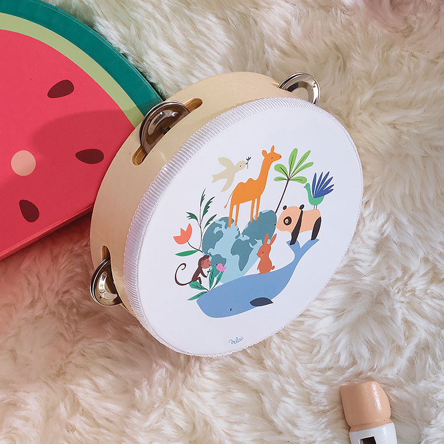 Vilac X Sarah Betz Wooden Tambourine