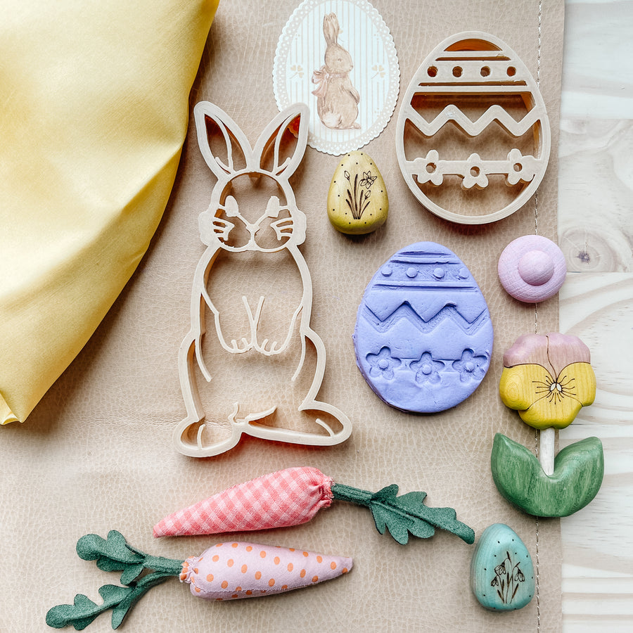 Bunny & Egg Eco Cutter Playdough Set