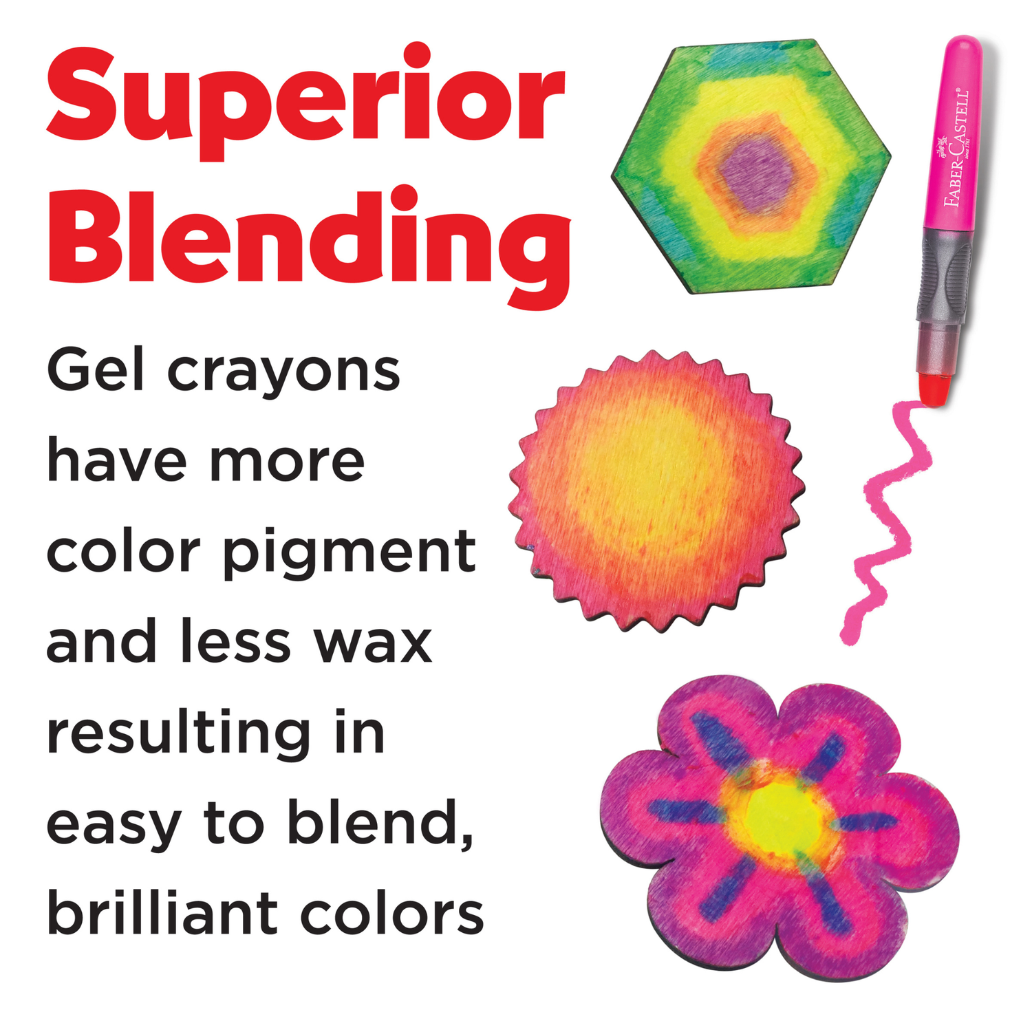 Super Soft Chunky Gel Crayons in Storage Case (Set of 12)