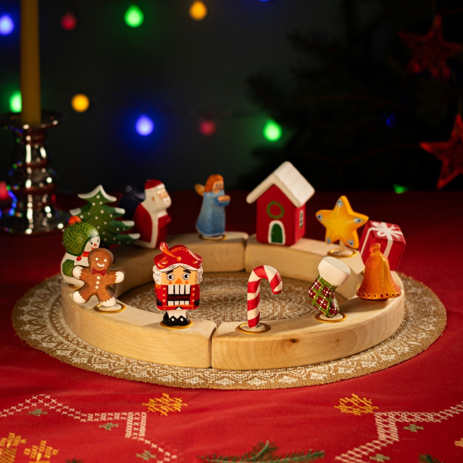 PRE-ORDER Celebration Ring (Full Set) | Wooden Christmas Toy