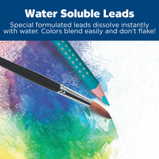 Watercolour Ecopencils with Raised Grip (Set of 12)