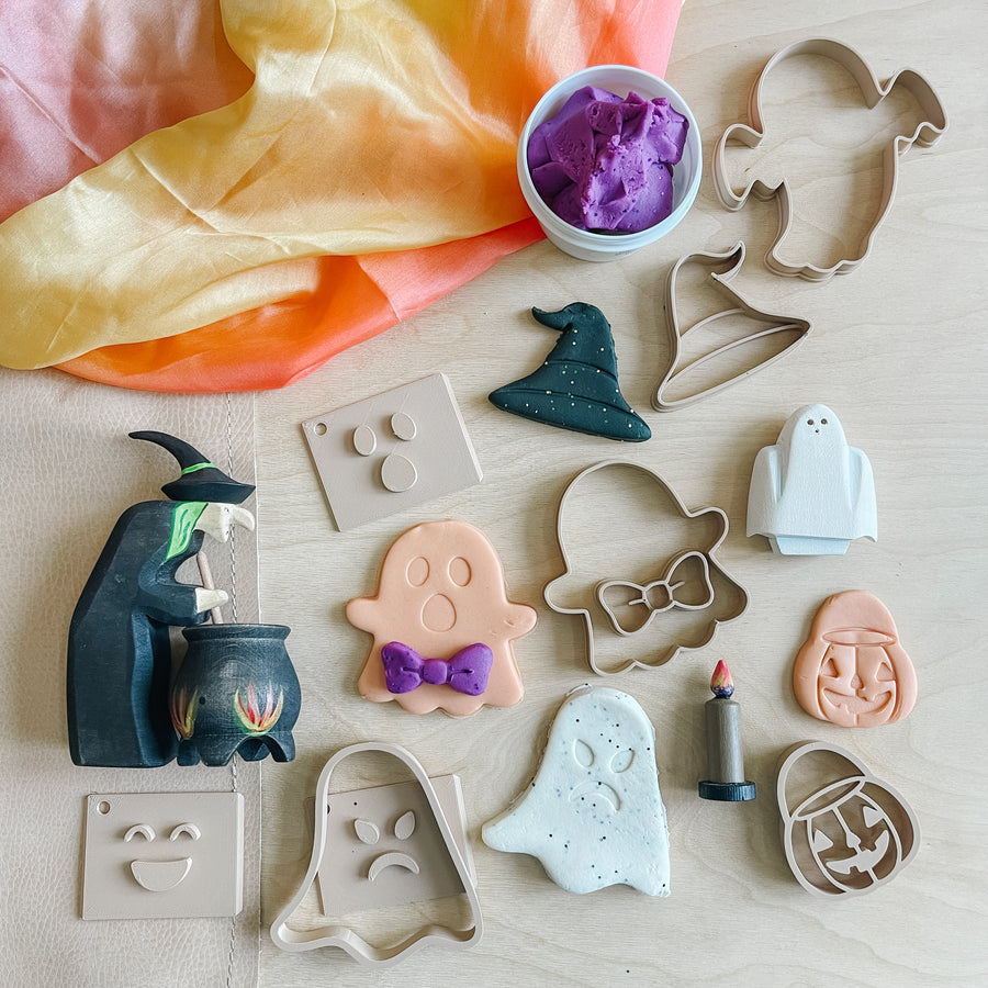 Halloween Ghost Eco Stamp and Cutter Playdough Set