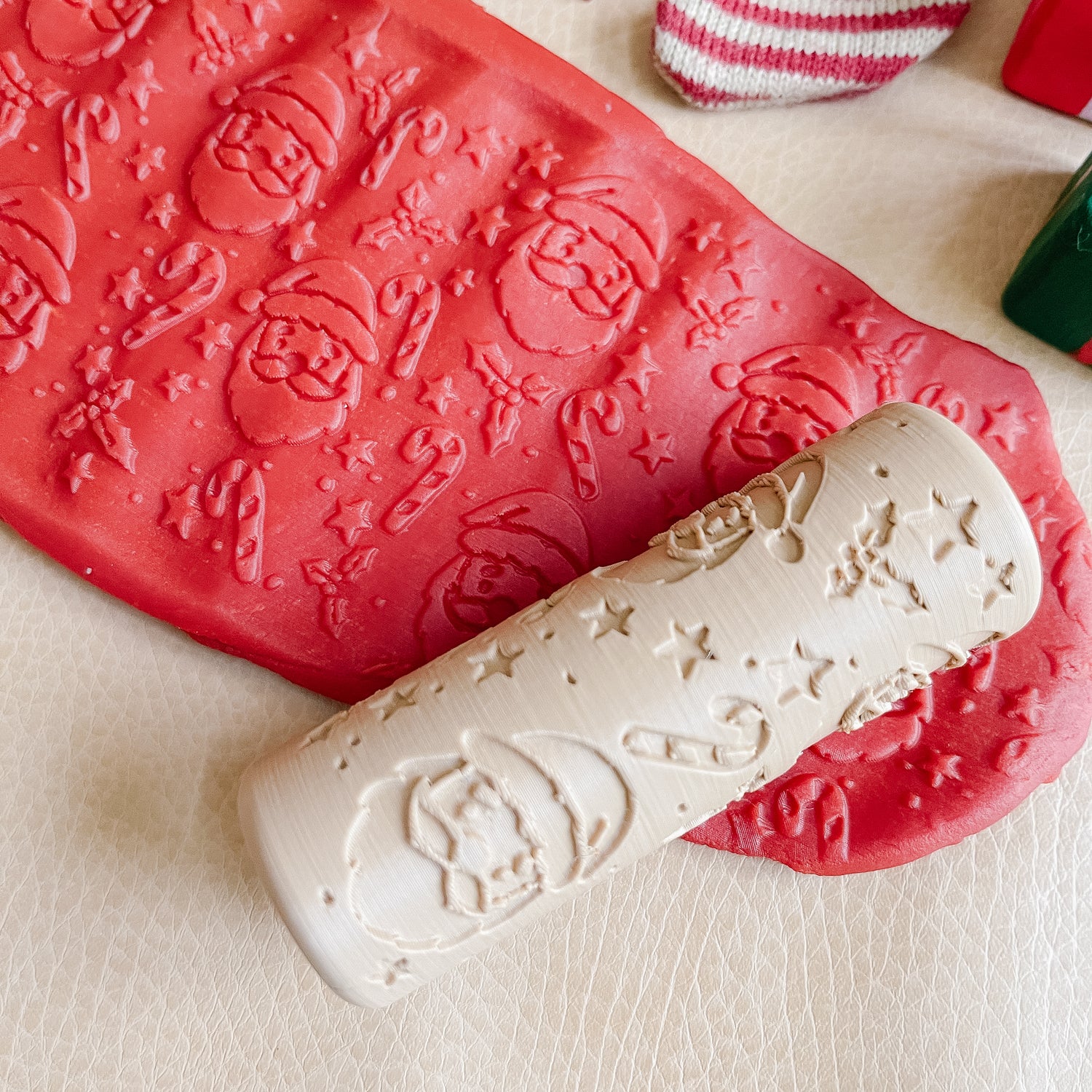Eco Playdough Roller (Santa Christmas)
