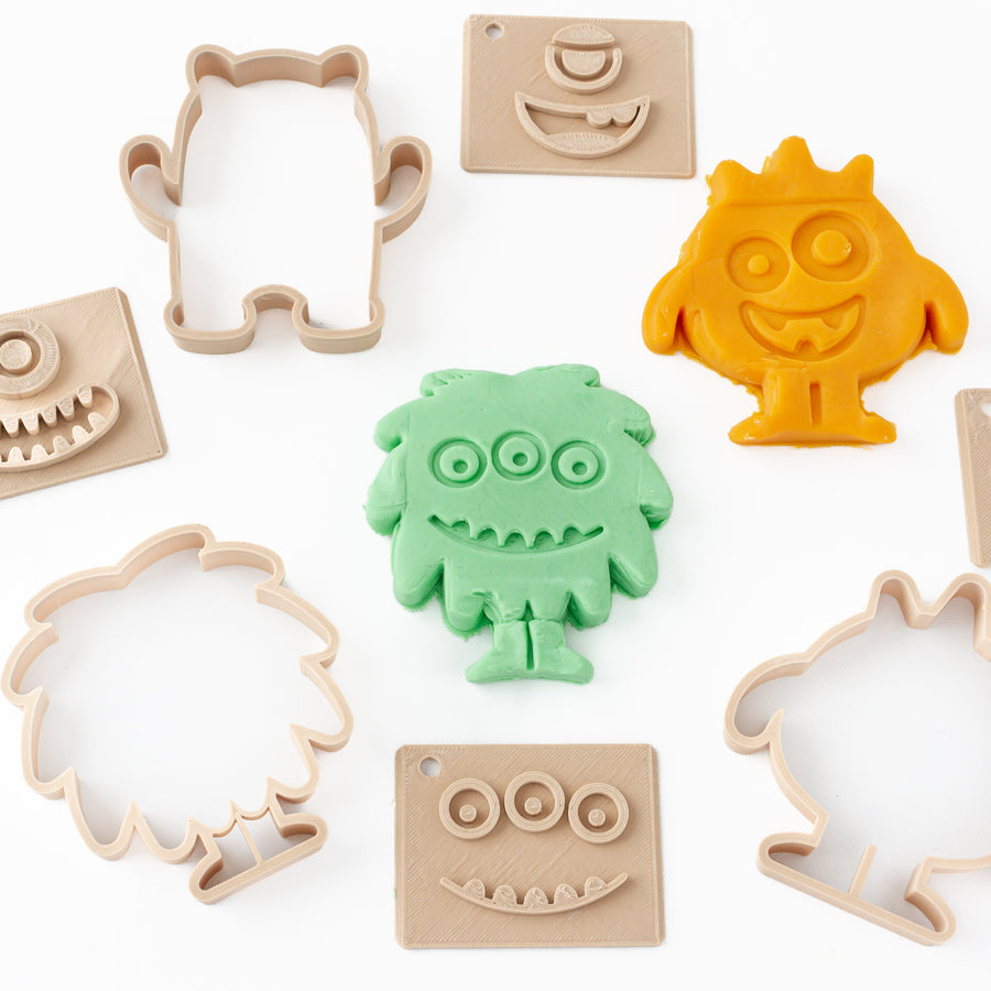 Halloween Monster Eco Playdough Stamp Set (without handle)