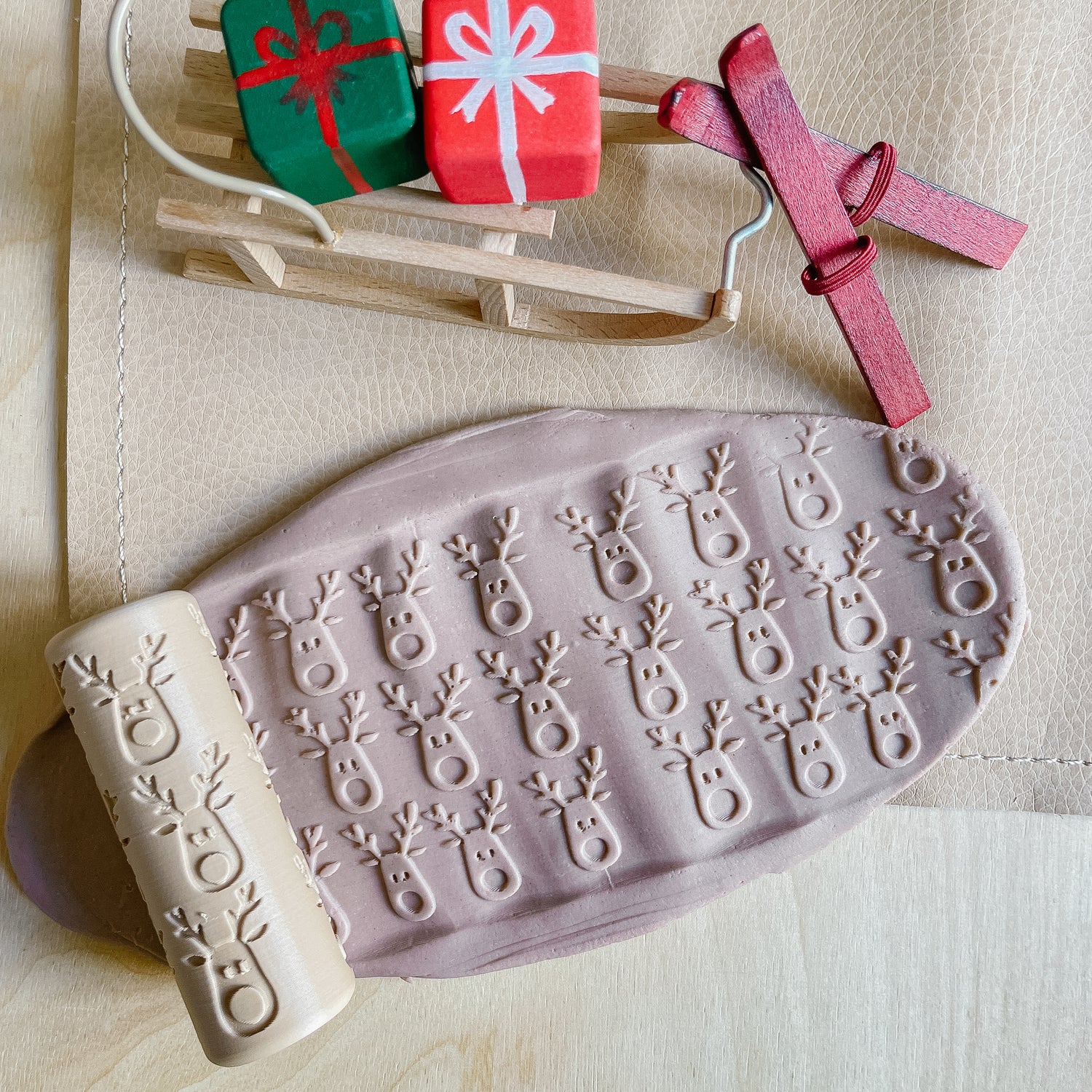 Eco Playdough Roller (Reindeer)
