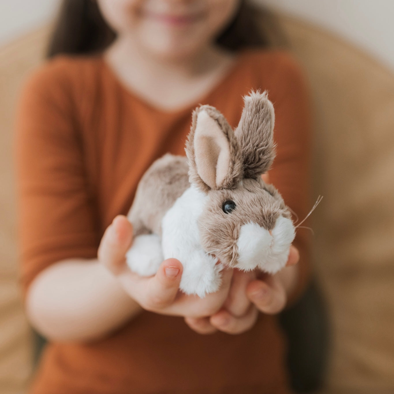 Angora Rabbit Puppet Folkmanis Mini Bunny Rabbit Finger Puppet | The Playful Peacock